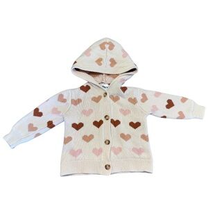 Old Navy Hooded Button-Front Cardigan Sweater, 18/24 mths